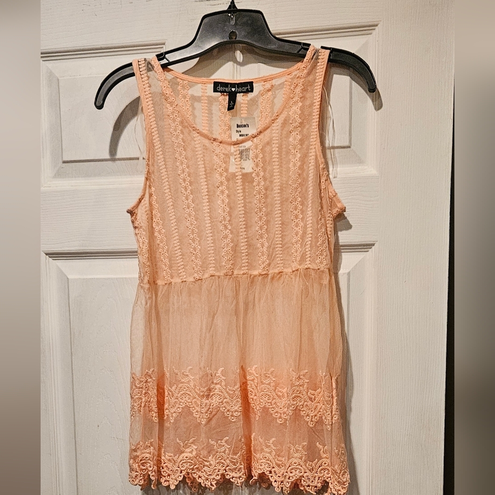 DEREK HEART LACE TANK TOP